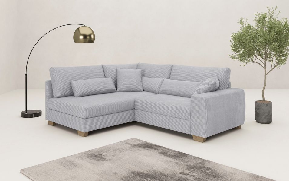 Mr. Couch Ecksofa "Hilla L-Form, bis 140 kg belastbar" mit Taschenfederkern günstig online kaufen