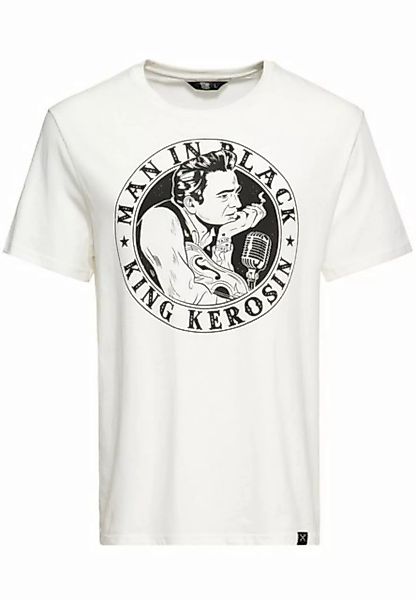 KingKerosin Print-Shirt Man in Black (1-tlg) mit Frontprint günstig online kaufen