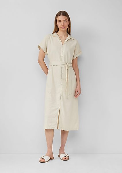 s.Oliver Maxikleid Midikleid aus Leinenmix mit günstig online kaufen