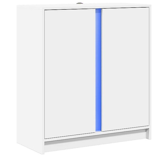 vidaXL Sideboard LED-Sideboard Weiß 77x34x85 cm Holzwerkstoff (1 St) günstig online kaufen