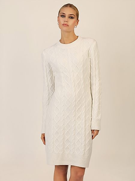 Apart Strickkleid mit Strukturmuster und Rundhalsausschnitt günstig online kaufen