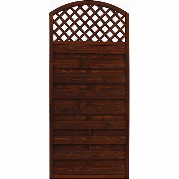 Sichtschutzzaun Element Bordeaux Braun 180/195 cm x 90 cm günstig online kaufen