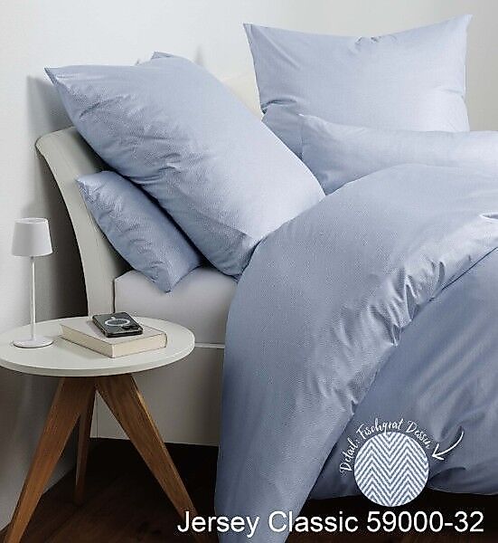 Janine Janine Interlock-Jersey Bettwäsche JERSEY CLASSIC 59000 perlblau Grö günstig online kaufen