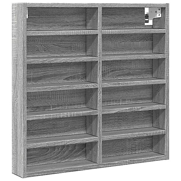 vidaXL Regal Vitrinenschrank Grau Sonoma 60x8,5x58 günstig online kaufen