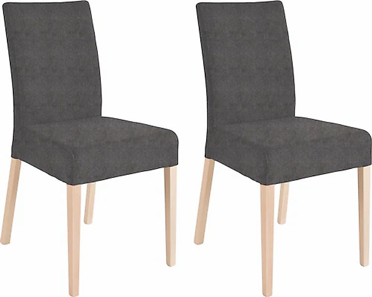 Home affaire 4-Fußstuhl »Umag« (Set) 2 Stk.Sitz und Rücken gepolstert günstig online kaufen