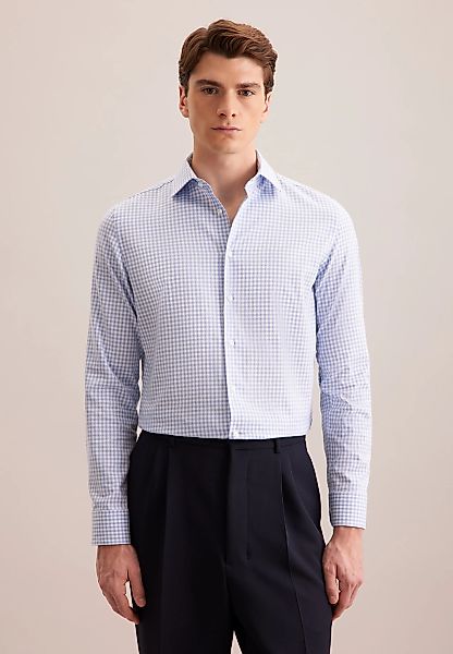 seidensticker Flanellhemd "Schwarze Rose", Shaped 1/1 Kentkragen Karo günstig online kaufen