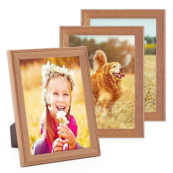 PHOTOLINI Bilderrahmen 3er Set im Landhaus-Stil günstig online kaufen
