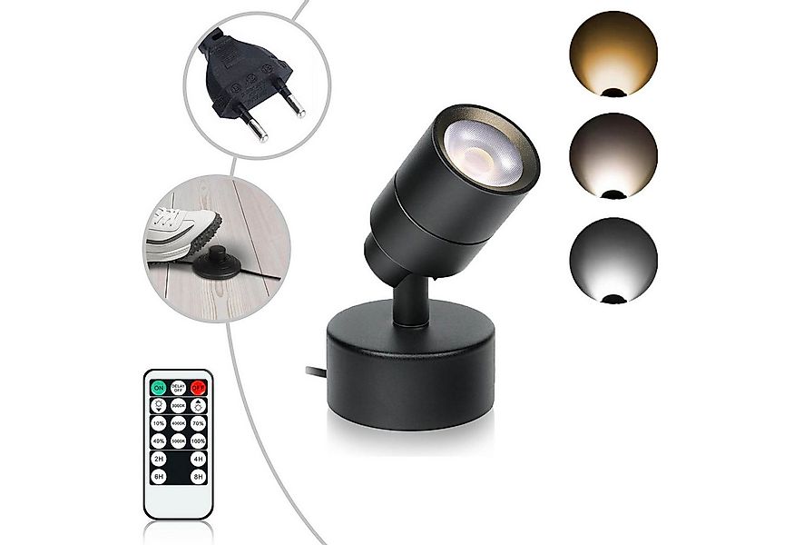 MUPOO LED Wandstrahler Dimmbar 5W LED-Strahler Innen mit Fernbedienung, Tim günstig online kaufen