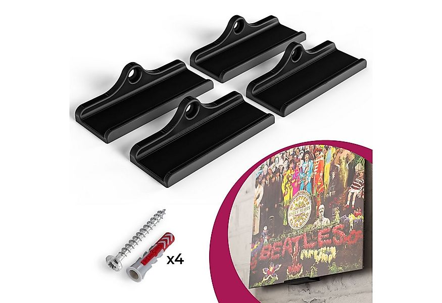 Mobilefox Wanddekoobjekt Schallplatten Wandhalterung für LP Disc Vinyl Halt günstig online kaufen