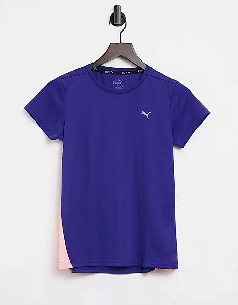 Puma – Favourite – Lauf-T-Shirt in Blau günstig online kaufen