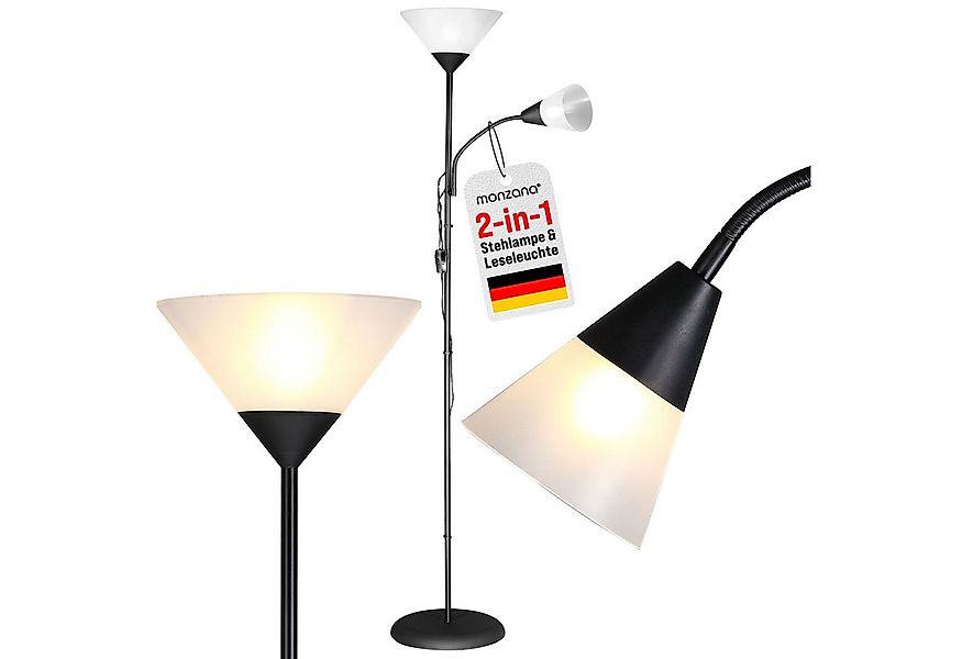 monzana Stehlampe Alissa, Stehlampe 175 cm Weiß Verstellbar Stehleuchte Dec günstig online kaufen