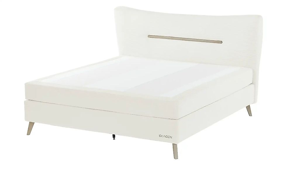 SKAGEN STUDIO Boxspringbett  Vestre ¦ creme ¦ Maße (cm): B: 194 H: 123 Bett günstig online kaufen