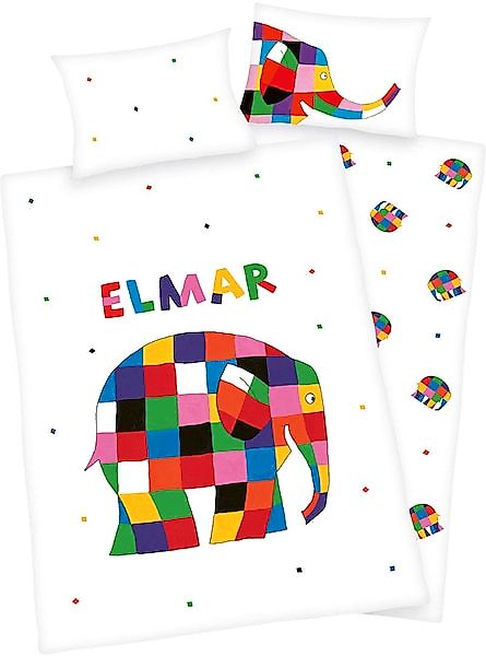 Babybettwäsche »Elmar«, (2 tlg.), mit tollem Motiv günstig online kaufen