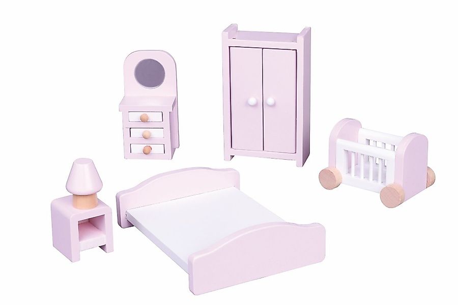 Lelin Puppenhausmöbel 50123 Holz - Puppenmöbel / Puppenhausmöbel / Schlafzi günstig online kaufen