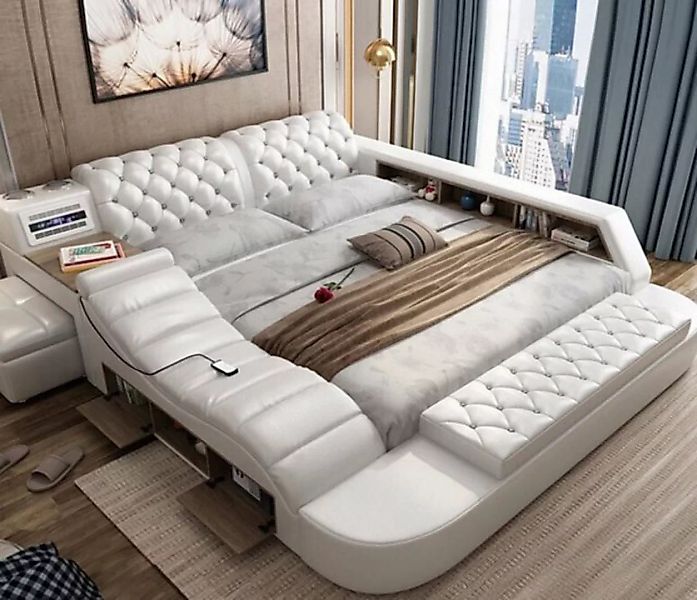 JVmoebel Bett, Luxus Doppel Multifunktion Bett Polster Wasser Betten 180x20 günstig online kaufen