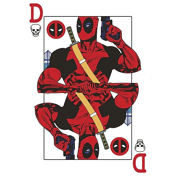 Komar Wandbild Marvel Deadpool Jack of All Trades 40 cm x 50 cm Rot günstig online kaufen
