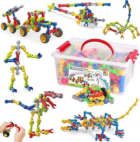 DINO SONO Skelett Bausteine Konstruktionsbauset STEM Bauspielzeug Spielbaus günstig online kaufen