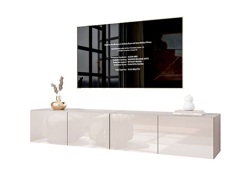 Lookway TV-Schrank COLGANTE KASCHMIR GLOSS 200 cm Hängeschrank mit Led Belu günstig online kaufen