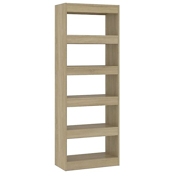 VidaXL Bücherregal/Raumteiler Sonoma-Eiche 60x30x166 cm Holzwerkstoff günstig online kaufen