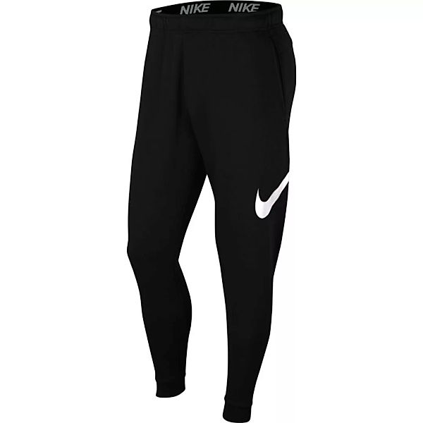 Nike Dri-fit Swoosh Tapered Lange Hosen M Black / White günstig online kaufen