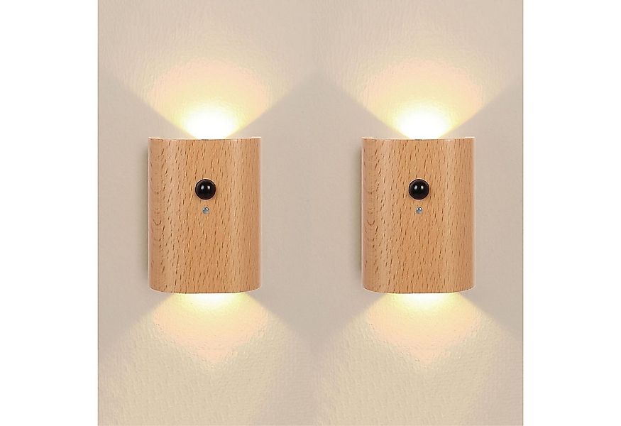 BlingBin LED Wandleuchte mit Bewegungsmelder, Treppenlicht Kabellos Wandlam günstig online kaufen