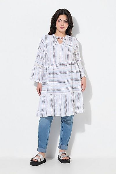 Angel of Style Tunika Tunika A-Linie Musselin Streifen Volants günstig online kaufen