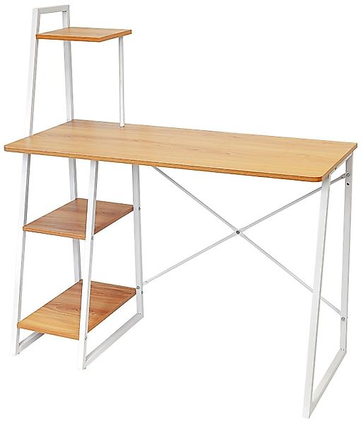 kamelshopping Regal-Schreibtisch Schreibtisch mit Aufbewahrungsregal, MDF günstig online kaufen