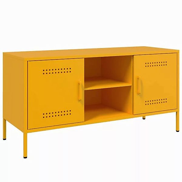 vidaXL Schrankmodule TV-Schrank Senfgelb 100,5x39x50,5 cm Stahl günstig online kaufen