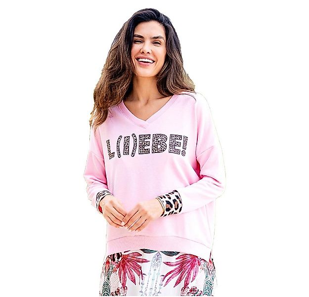 Miss Goodlife Sweatshirt Miss Goodlife MG11195 Sweatshirt V-Neck, Leo günstig online kaufen