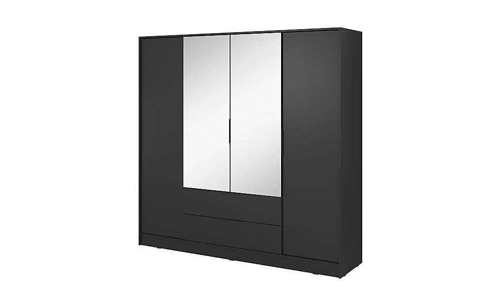 Drehtürenschrank 206 cm breit Lyke ¦ schwarz ¦ Maße (cm): B: 206 H: 200 Sch günstig online kaufen