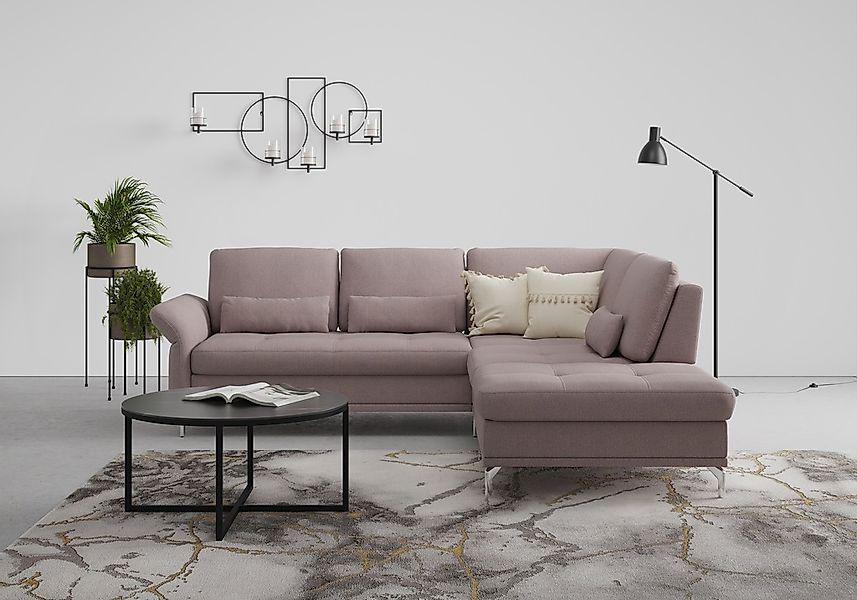 INOSIGN Ecksofa "Palm Beach L-Form", Federkern, mit Sitztiefenverstellung, günstig online kaufen