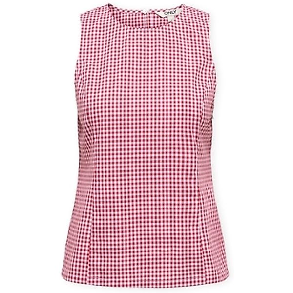 Only  Tank Top Top Maye Check - Salsa/White günstig online kaufen