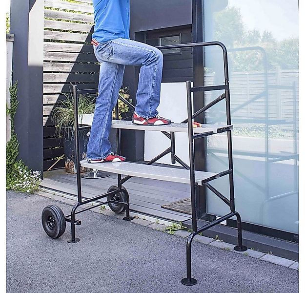 BRAST Arbeitsgerüst Arbeitsbühne Gerüst Baugerüst Rollgerüst Malerbühne Lei günstig online kaufen