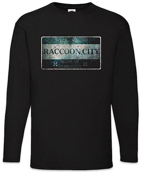 Urban Backwoods Langarmshirt Raccoon City Sign Langarm T-Shirt Logo Residen günstig online kaufen