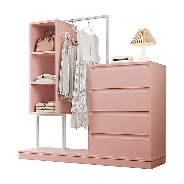 OKWISH Garderoben-Set mit mehrere Stauraumzonen, (Schubladenschrank, günstig online kaufen