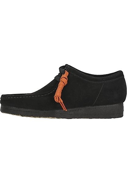 Clarks Wallabee Black Schnürschuh aus hochwertigem günstig online kaufen