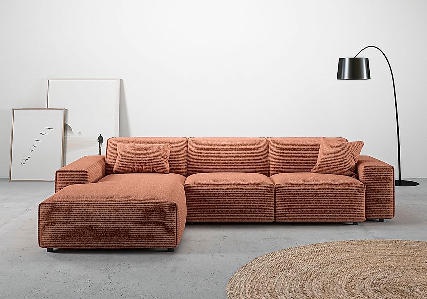Home affaire Ecksofa "Glimminge auch in Breitcord, Feincord, Bouclé + Easy günstig online kaufen