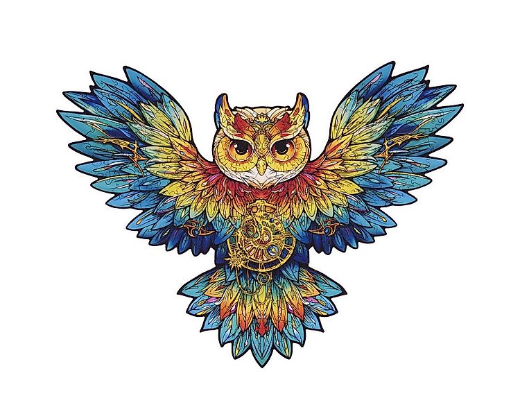 Rowood Konturenpuzzle 2D-Holz-Puzzle Eule, 200 Puzzleteile günstig online kaufen