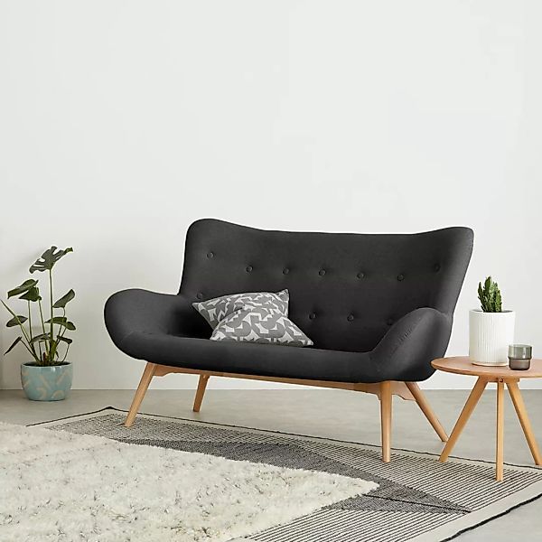 Doris 2-Sitzer Sofa, Sturmgrau - MADE.com günstig online kaufen