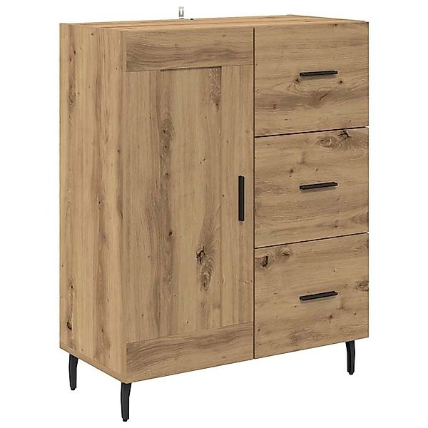 vidaXL Sideboard Artisan-Eiche 69,5 x 34 x 90 cm Verbundholz und Eisen 8816 günstig online kaufen