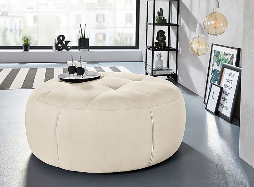 INOSIGN Hocker »Lounis«, (Hockerprogramm V), Rundhocker in 2 Größen, "Soft günstig online kaufen