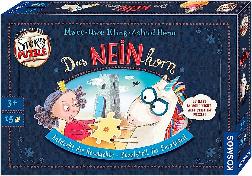 Kosmos Puzzle Mein erstes Story-Puzzle Das NEINhorn, 15 Puzzleteile, Made i günstig online kaufen