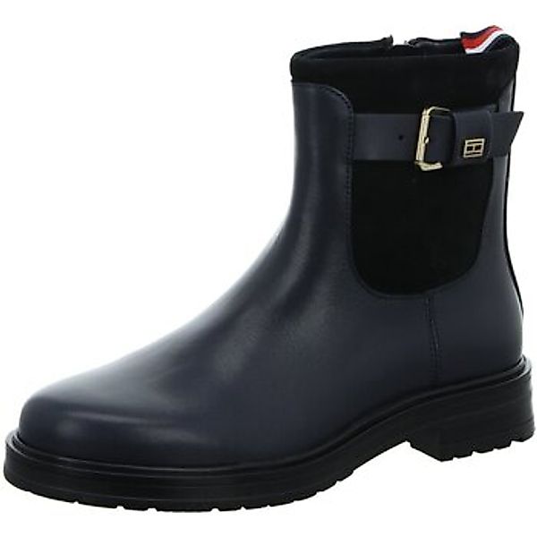 Tommy Hilfiger  Stiefel Stiefeletten Belt Bootie Material Mix FW0FW07477 DW günstig online kaufen