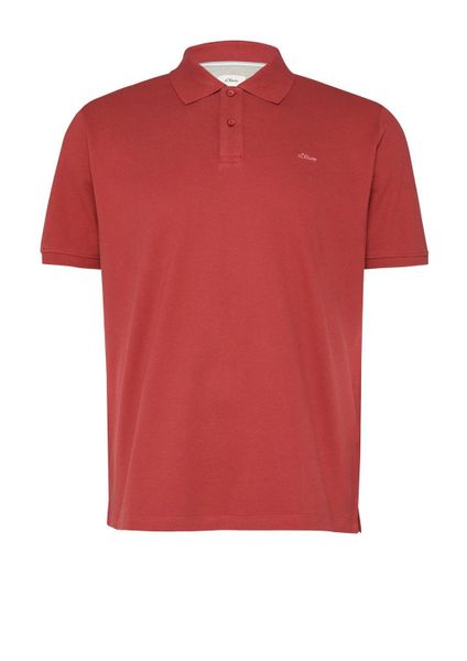 s.Oliver Poloshirt aus Baumwolle Farbe rot Größe: 5XL günstig online kaufen