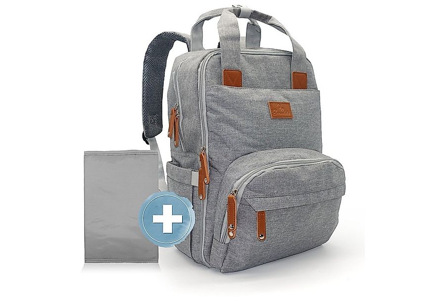 Emadele Wickelrucksack lässig, elegant und schlicht. Wickeltasche mit Wicke günstig online kaufen