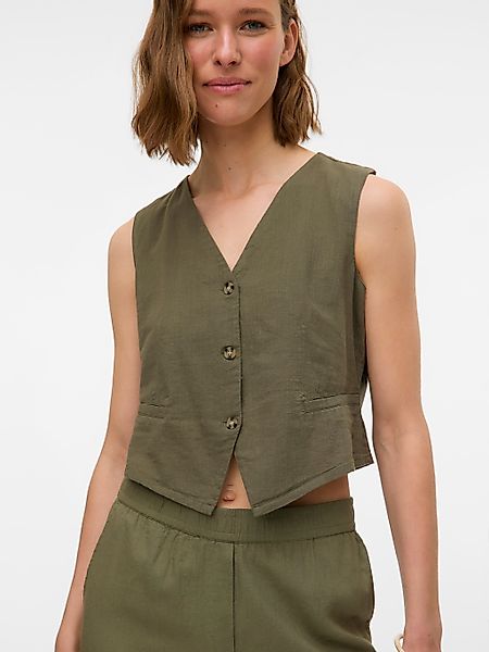 Vero Moda Kurzweste "VMCAIA SL VEST WVN NOOS" günstig online kaufen