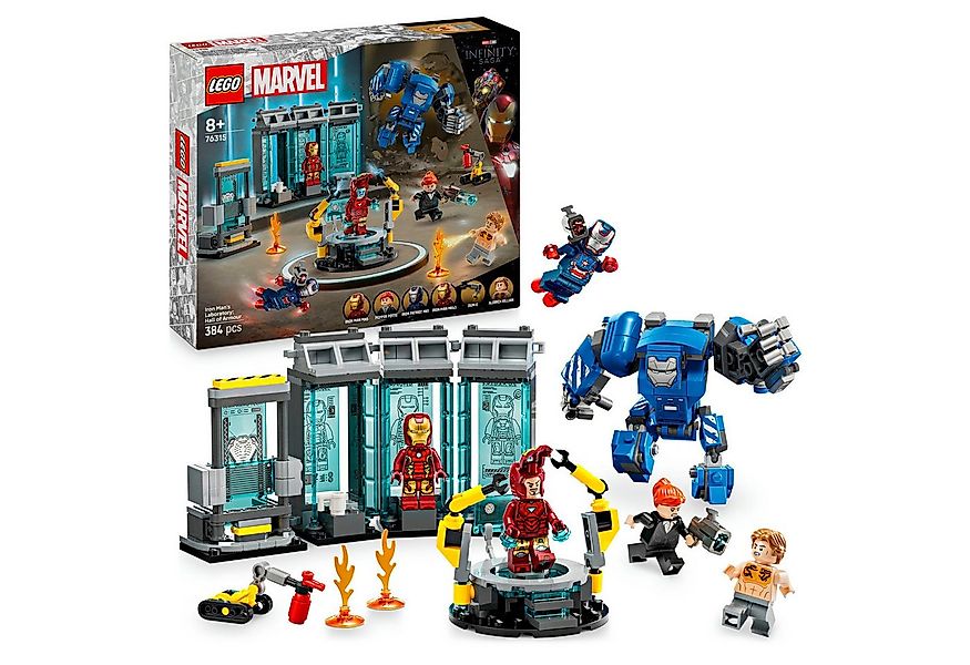 LEGO® Iron Mans Labor: Halle der Rüstungen (76315), LEGO Super Heroes Konst günstig online kaufen