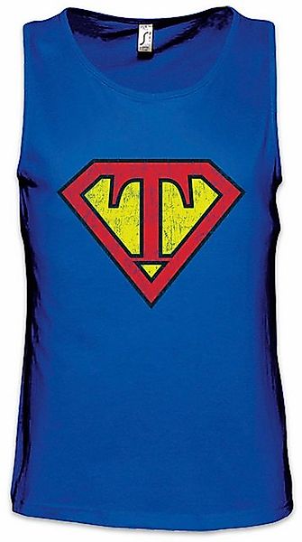 Urban Backwoods Tanktop Super T Ärmelloses T-Shirt Buchstabe Initialen Vorn günstig online kaufen