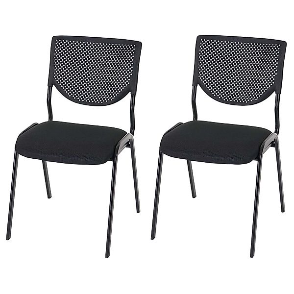 PROREGAL Besucherstuhl 2er-Set 83x49x58cm Sitzhöhe 46cm Stoff/Textil Sitz S günstig online kaufen