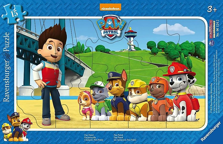 Ravensburger Puzzle Paw Patrol Rahmenpuzzle 15 Teile, 15 Puzzleteile günstig online kaufen